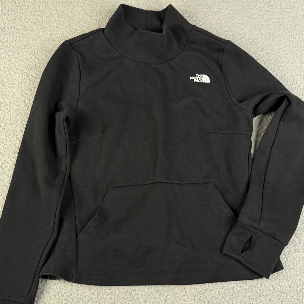 THE NORTH FACE Pullover Womens S Thumbholes Sweatshirt Boxy Sweater Funnel Neck